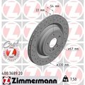 Zimmermann Brake Disc - Standard/Coated, 400.3689.20 400.3689.20